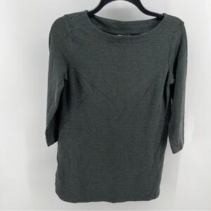 J Jill Ponte Black Boat neck Tunic Sz petite XS